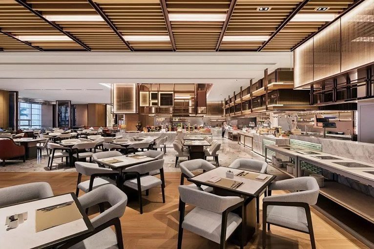 A high-end dining space furnished by a leading commercial restaurant furniture supplier in China