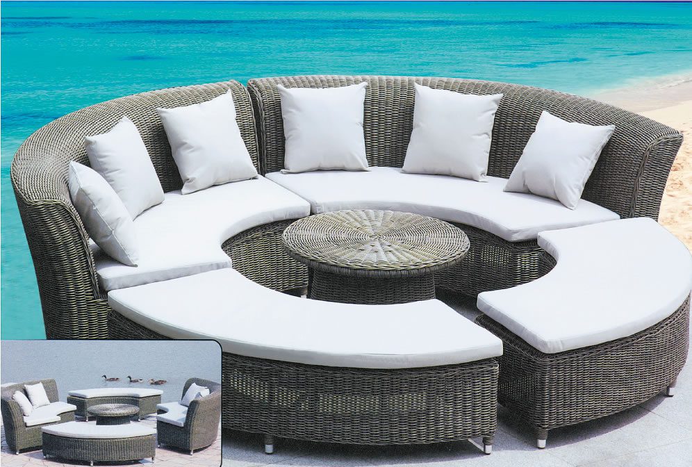 close-up of outdoor cushion
