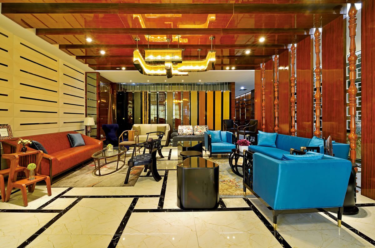hotel furniture manufacturer in China showroom in Foshan