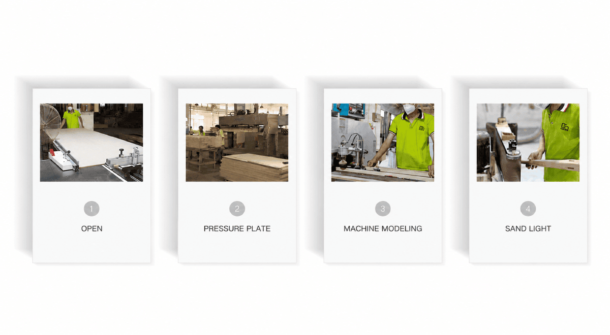 Panel cutting and routing in the hotel furniture manufacturing process