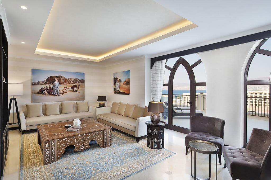boutique hotel furniture in a distinctive guest room interior