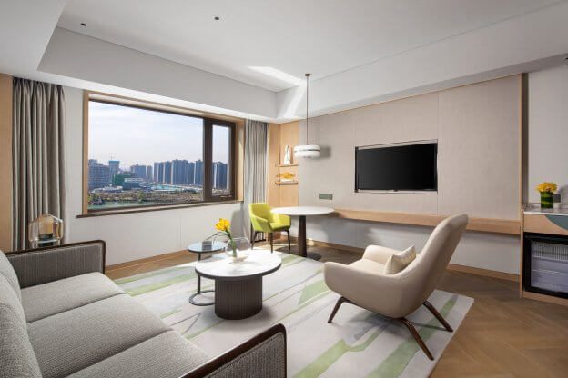hotel casegoods manufacturer custom hotel wardrobe and desk set