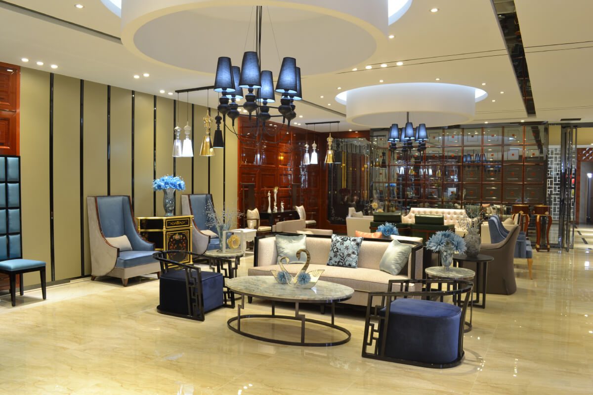 hotel mockup room for guest room furniture approval